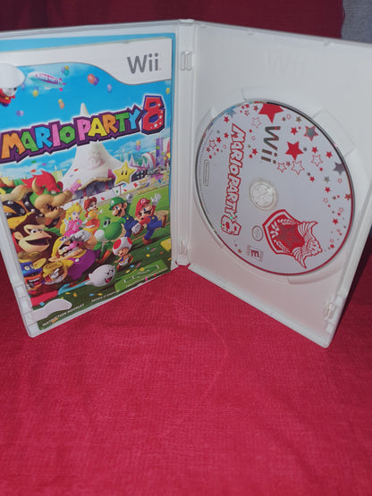 Mario Party 8 (Nintendo Wii, 2006) Complete CIB Inserts Manuel Booklet Disc Good