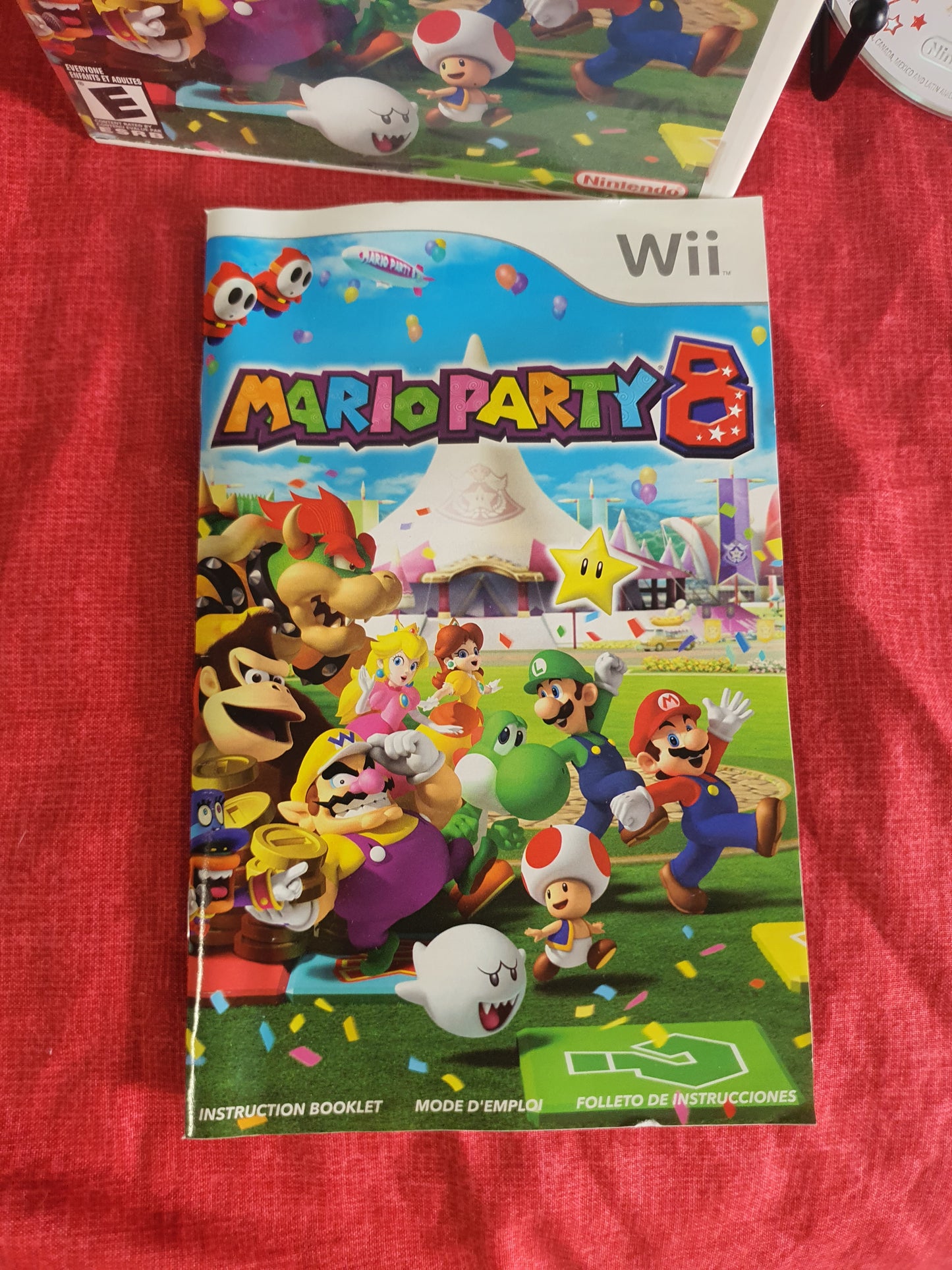 Mario Party 8 (Nintendo Wii, 2006) Complete CIB Inserts Manuel Booklet Disc Good