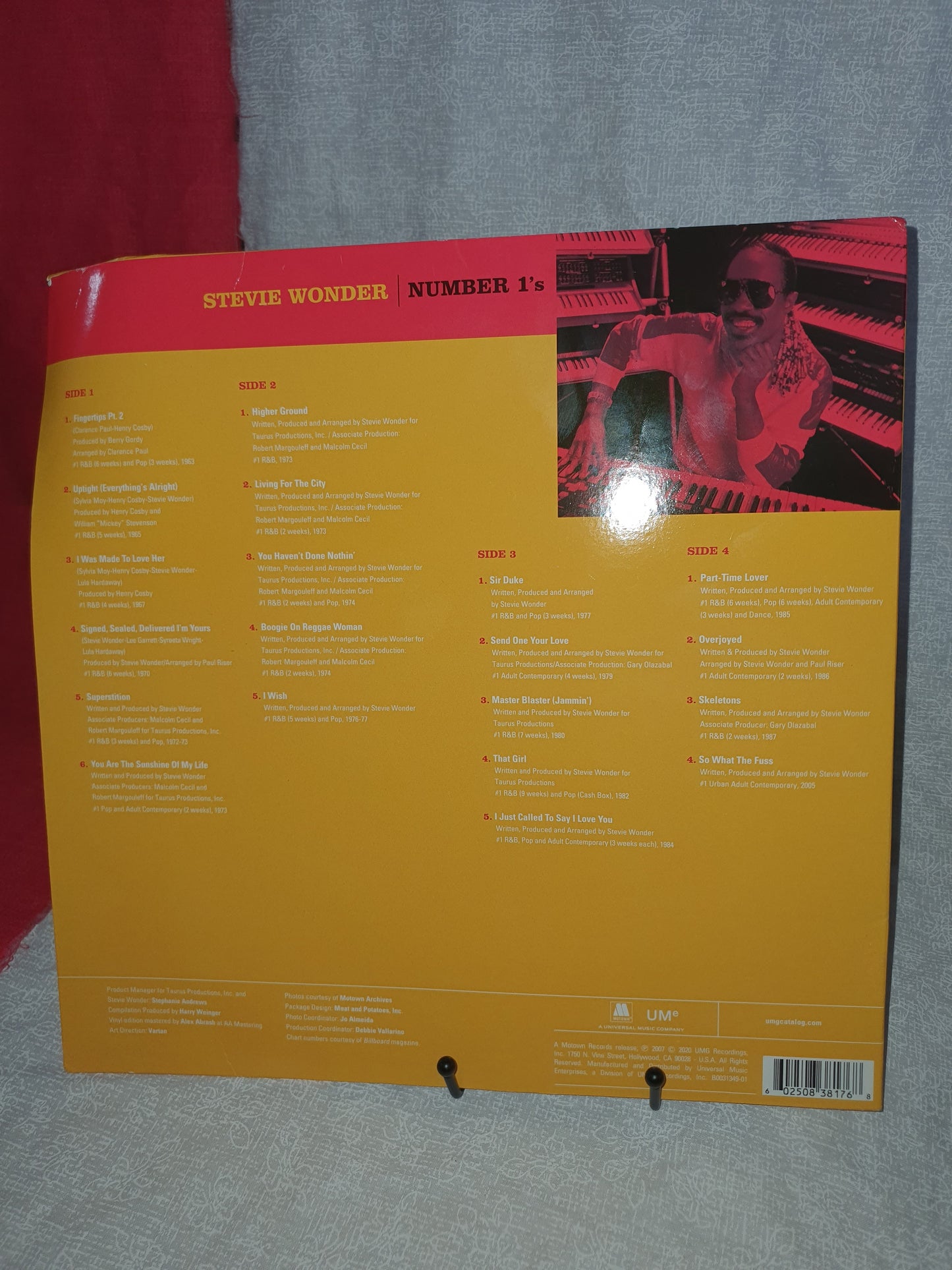 Stevie Wonder Number 1's (Vinyl, 2020, Limited Edition) B0031349-01 Double LP NM