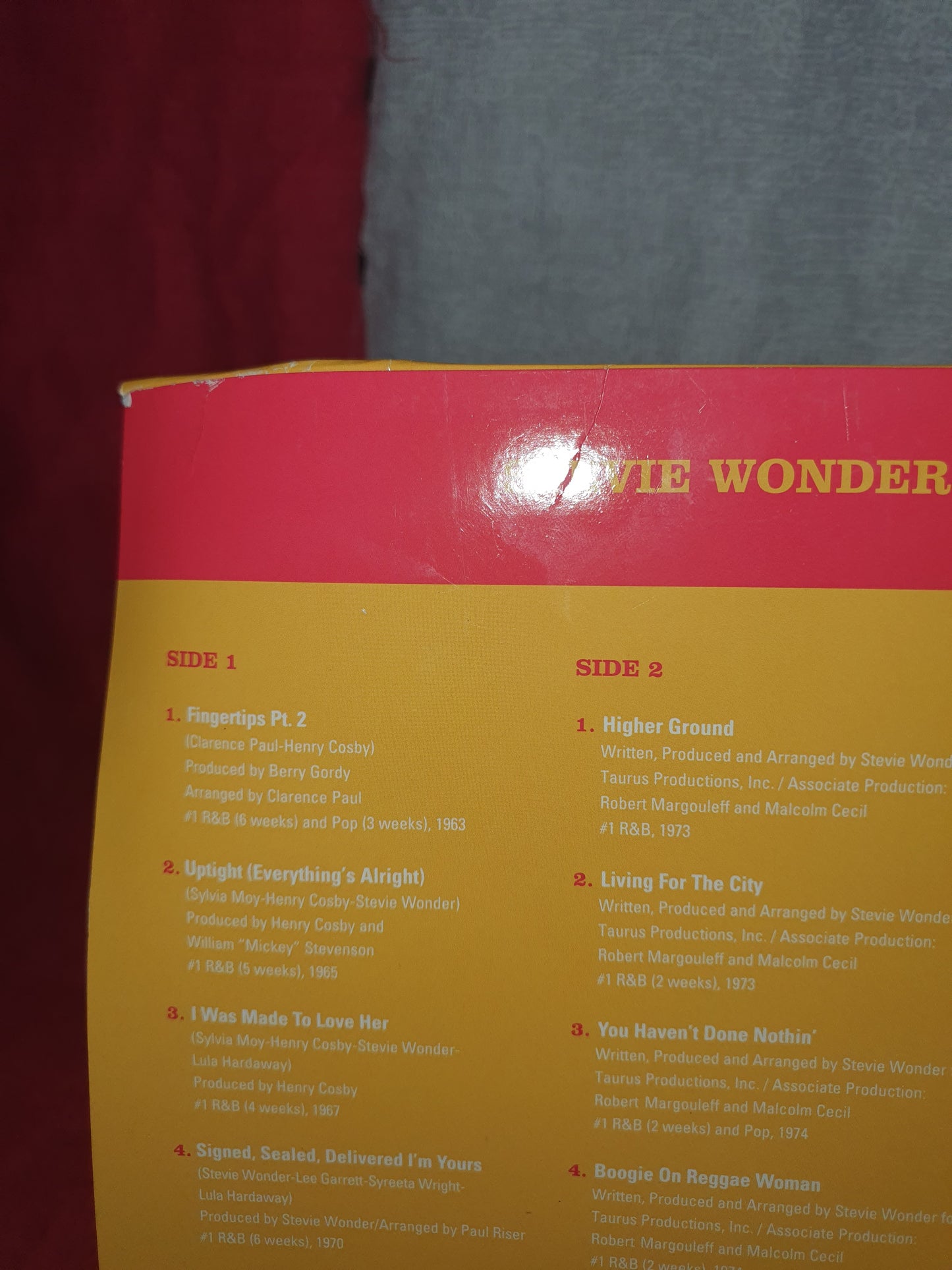 Stevie Wonder Number 1's (Vinyl, 2020, Limited Edition) B0031349-01 Double LP NM