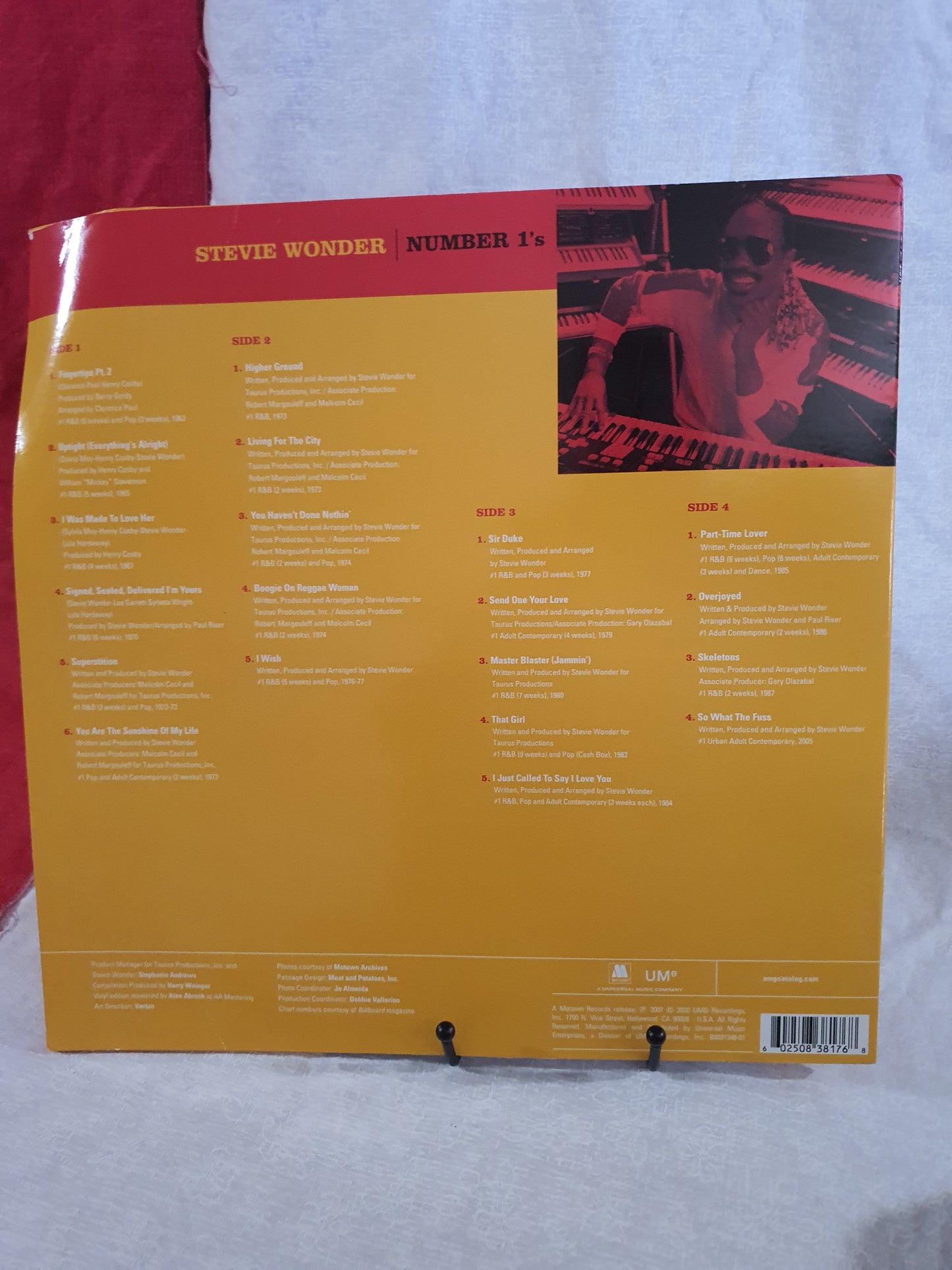 Stevie Wonder Number 1's (Vinyl, 2020, Limited Edition) B0031349-01 Double LP NM