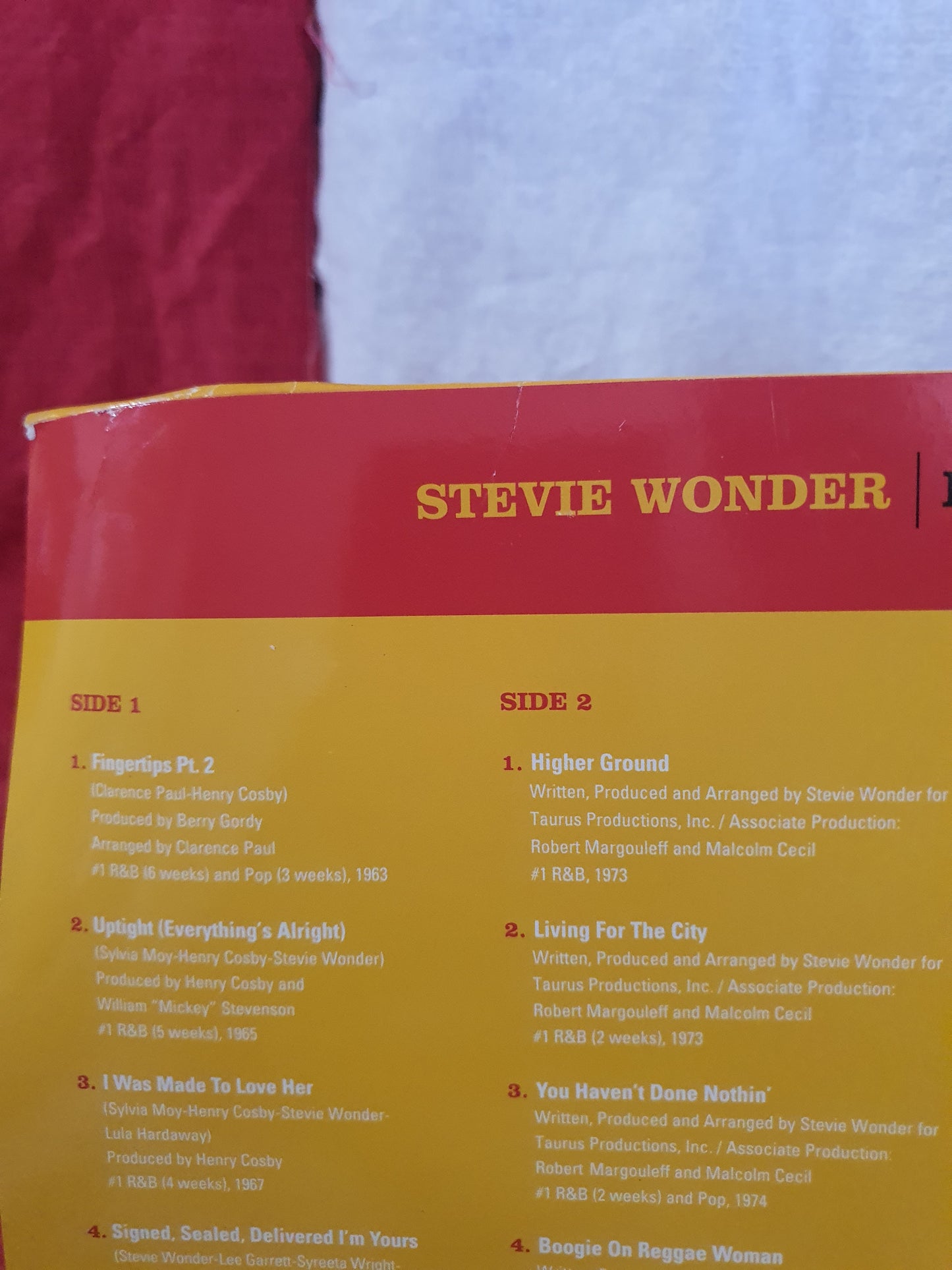 Stevie Wonder Number 1's (Vinyl, 2020, Limited Edition) B0031349-01 Double LP NM