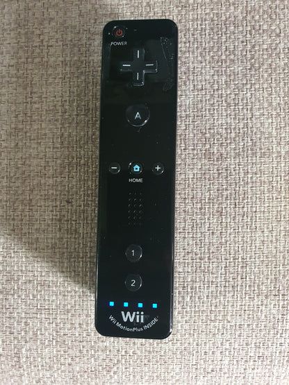 Official Wii Remote Nintendo Motion Plus Inside U OEM Controller Black RVL-036