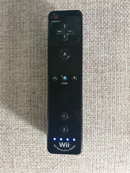 Official Wii Remote Nintendo Motion Plus Inside U OEM Controller Black RVL-036