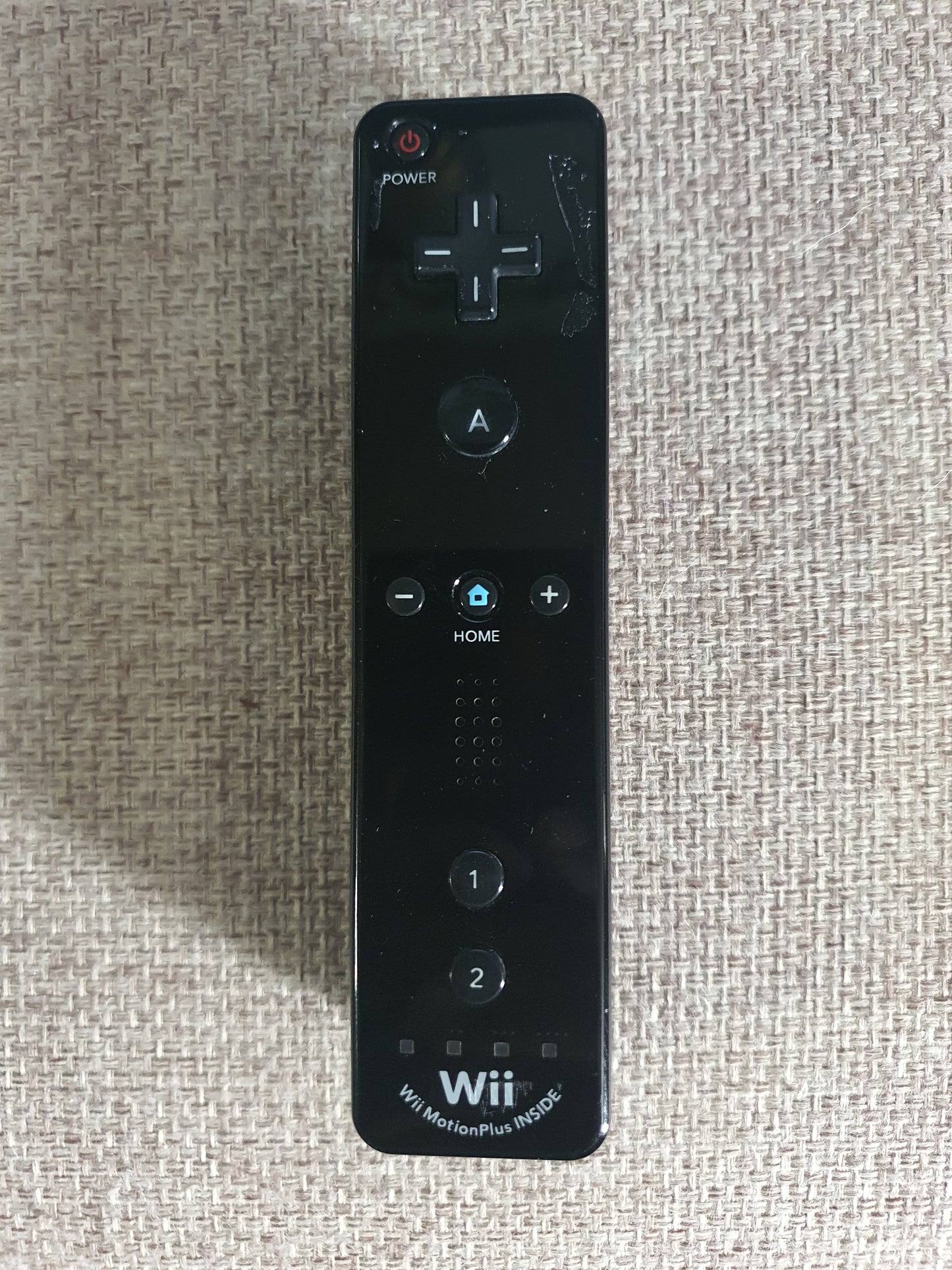 Official Wii Remote Nintendo Motion Plus Inside U OEM Controller Black RVL-036
