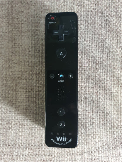 Official Wii Remote Nintendo Motion Plus Inside U OEM Controller Black RVL-036