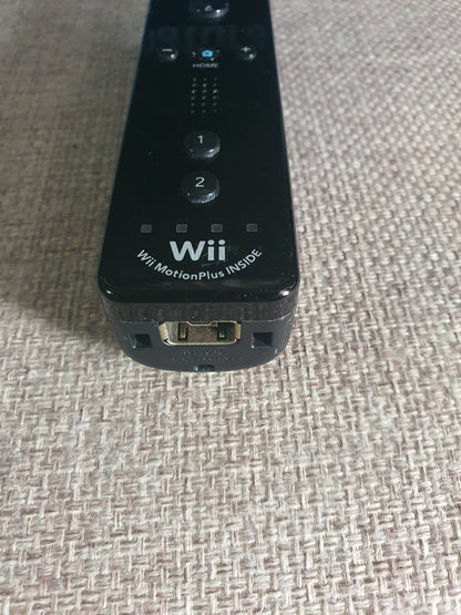 Official Wii Remote Nintendo Motion Plus Inside U OEM Controller Black RVL-036