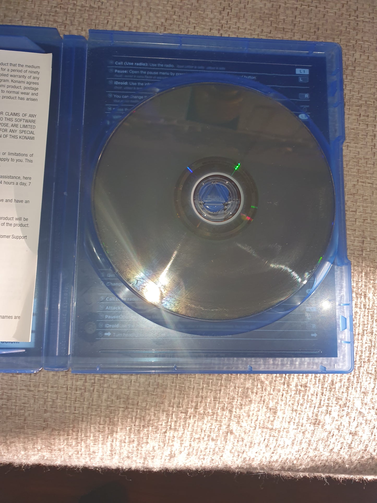 Metal Gear Solid V: The Phantom Pain (Sony PlayStation 4, 2015) Disc Very Good