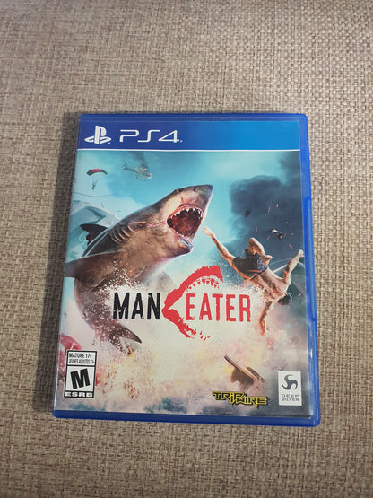 Man Eater Maneater (PlayStation 4, PS4,2020) CIB Complete Near Mint Tested