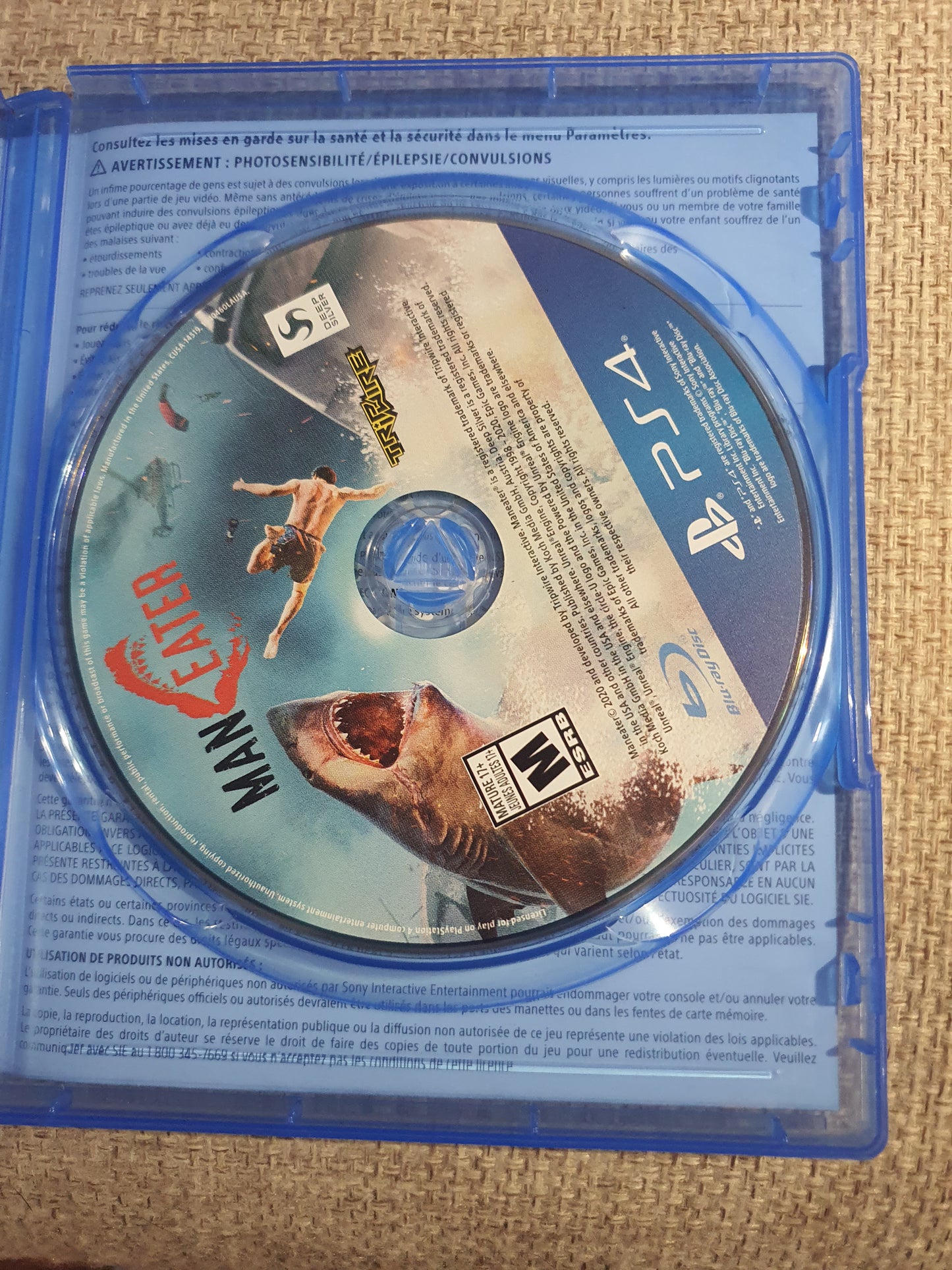 Man Eater Maneater (PlayStation 4, PS4,2020) CIB Complete Near Mint Tested