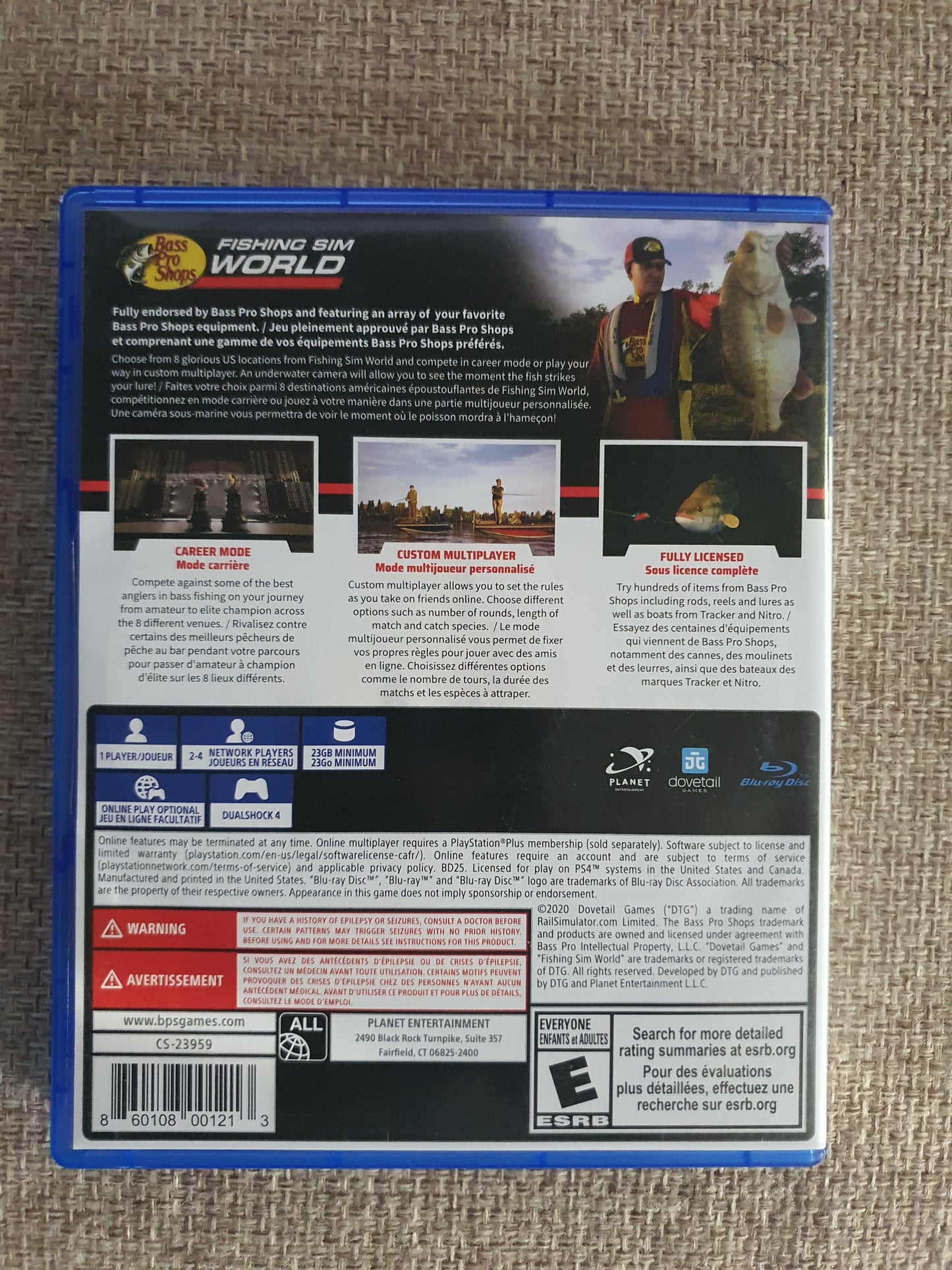 Bass Pro Shops Fishing Sim World (Sony PlayStation 4, PS4, 2020) Disc Very Good
