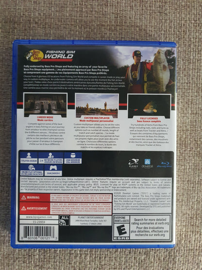Bass Pro Shops Fishing Sim World (Sony PlayStation 4, PS4, 2020) Disc Very Good