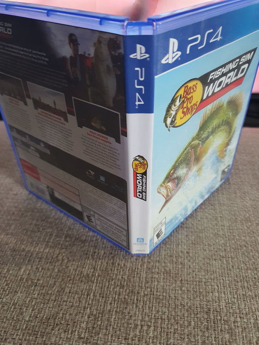 Bass Pro Shops Fishing Sim World (Sony PlayStation 4, PS4, 2020) Disc Very Good