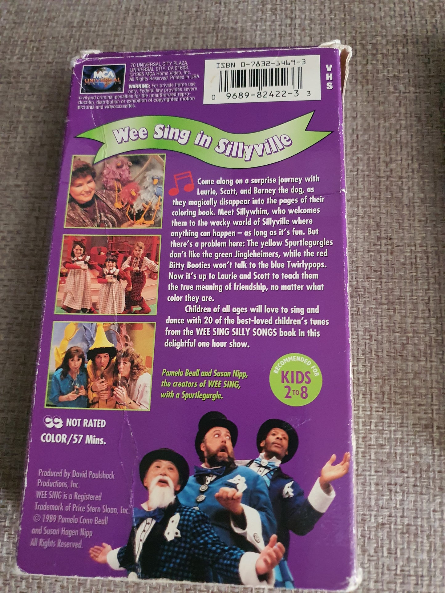 Wee Sing in Sillyville VHS Video Tape Silly Song Dance 1989 Beall Nipp V1