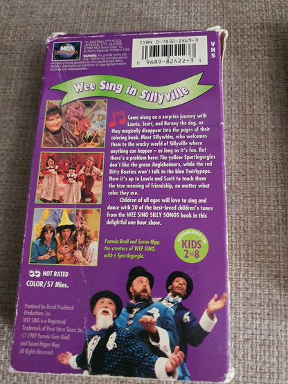 Wee Sing in Sillyville VHS Video Tape Silly Song Dance 1989 Beall Nipp V1