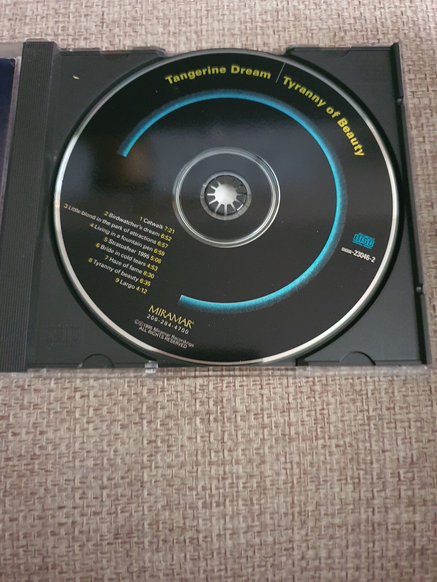 TANGERINE DREAM - TYRANNY OF BEAUTY CD 09006-23046-2 BMG