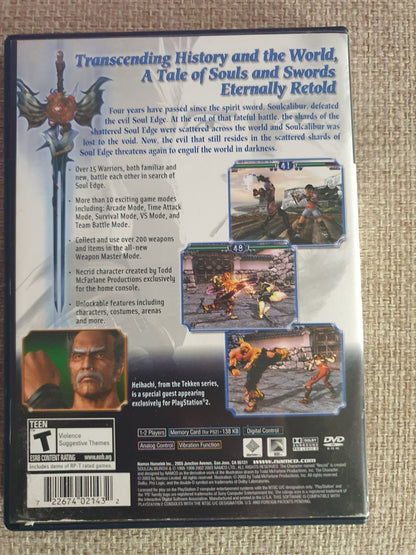 CIB Soul Calibur II (Sony PlayStation 2 PS2, 2003) Very Good