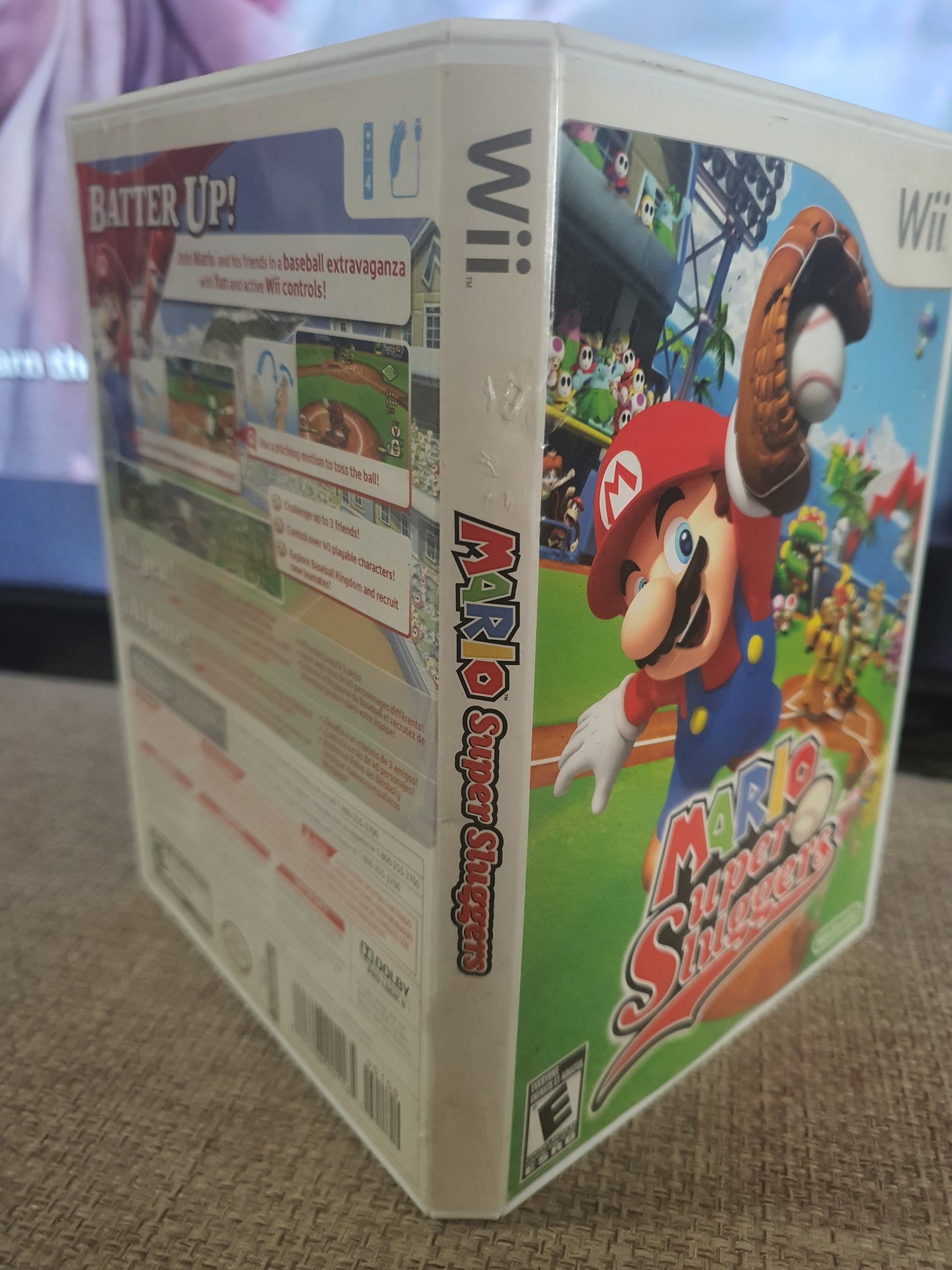 Mario Super Sluggers (Nintendo Wii,2008) Disc Fair Tested