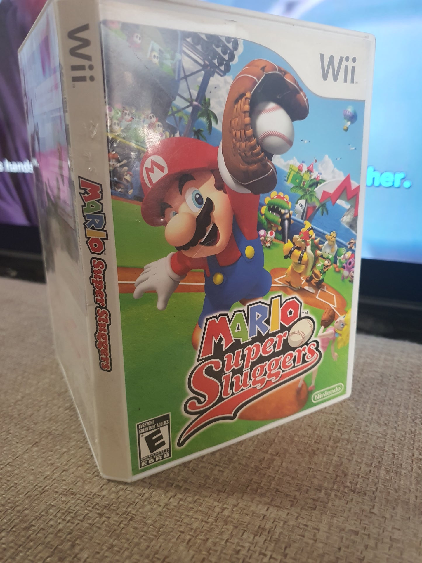 Mario Super Sluggers (Nintendo Wii,2008) Disc Fair Tested