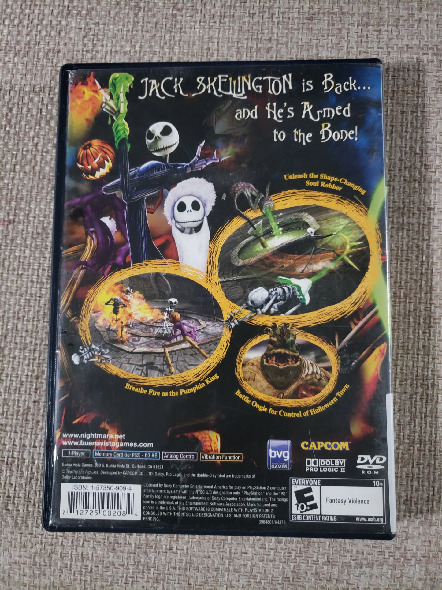 Nightmare Before Christmas: Oogie's Revenge PS2 Sony PlayStation 2 CIB Complete