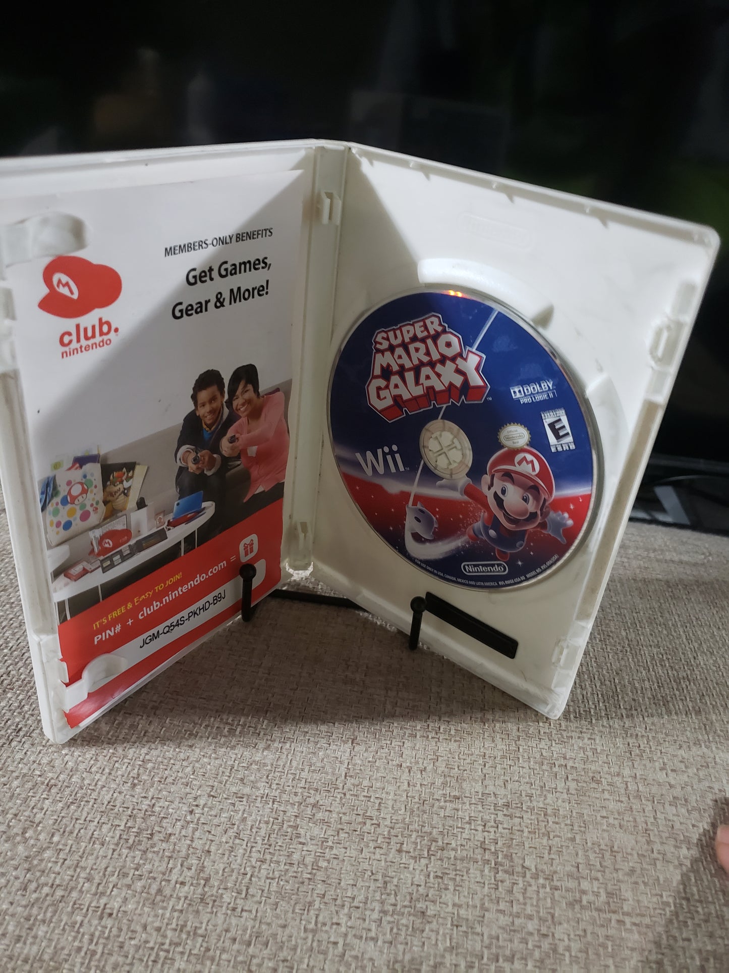 Super Mario Galaxy Game (Nintendo Wii, 2007) With Inserts Disc Good Tested