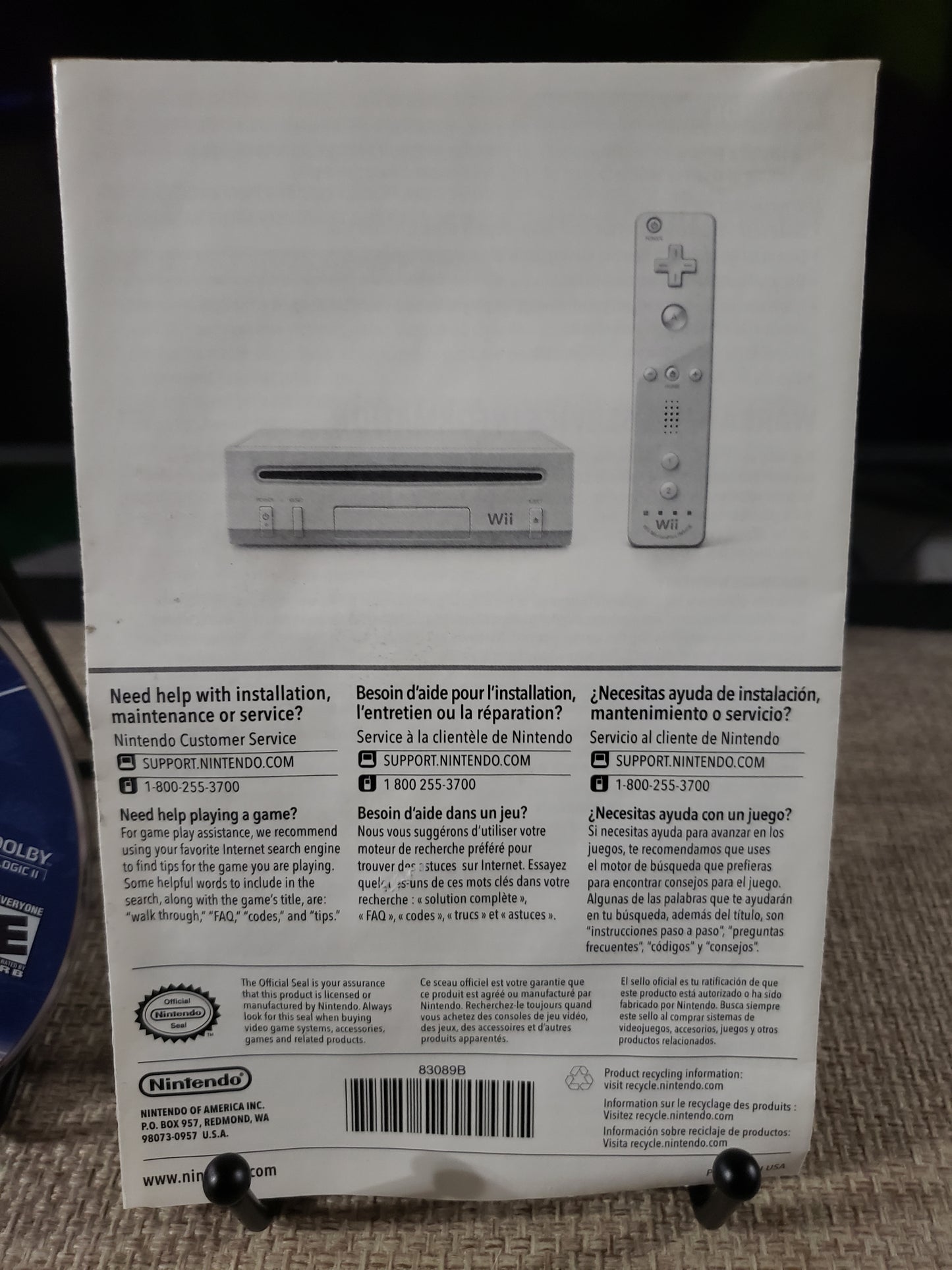 Super Mario Galaxy Game (Nintendo Wii, 2007) With Inserts Disc Good Tested