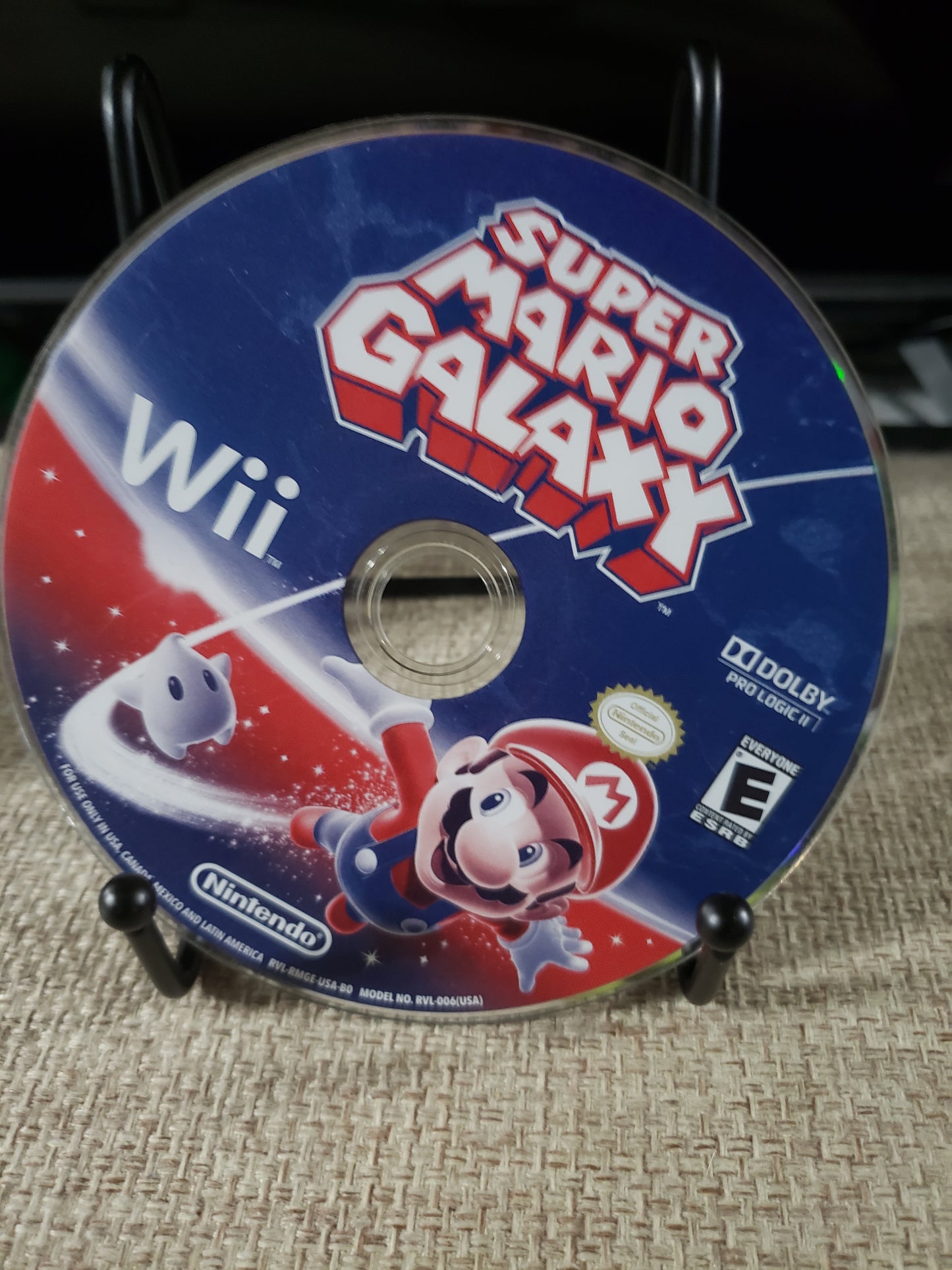 Super Mario Galaxy Game (Nintendo Wii, 2007) With Inserts Disc Good Tested