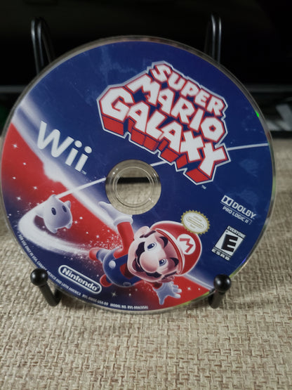 Super Mario Galaxy Game (Nintendo Wii, 2007) With Inserts Disc Good Tested
