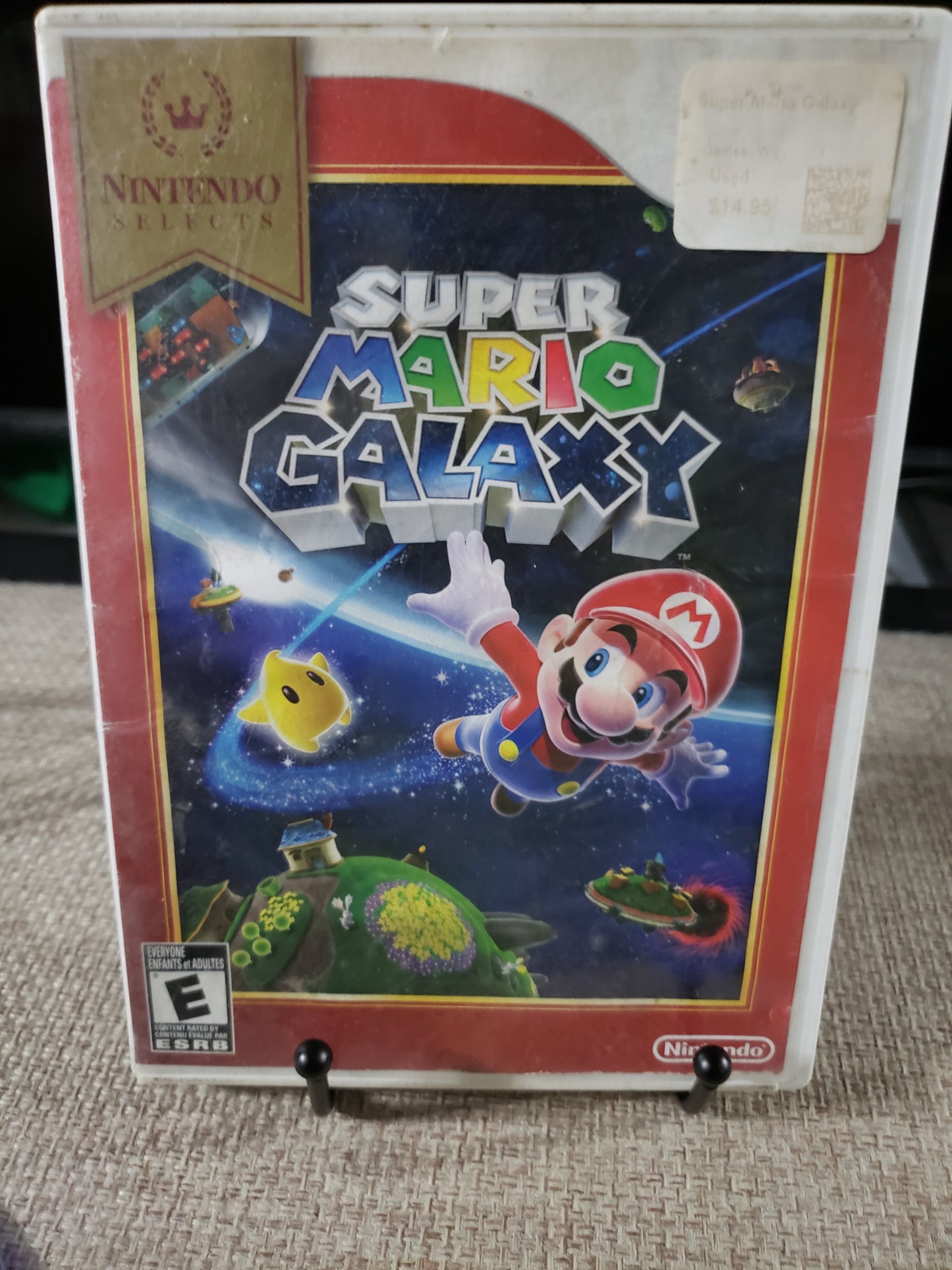 Super Mario Galaxy Game (Nintendo Wii, 2007) With Inserts Disc Good Tested