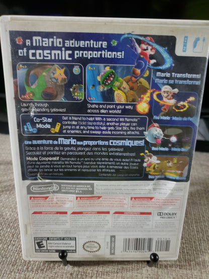 Super Mario Galaxy Game (Nintendo Wii, 2007) With Inserts Disc Good Tested