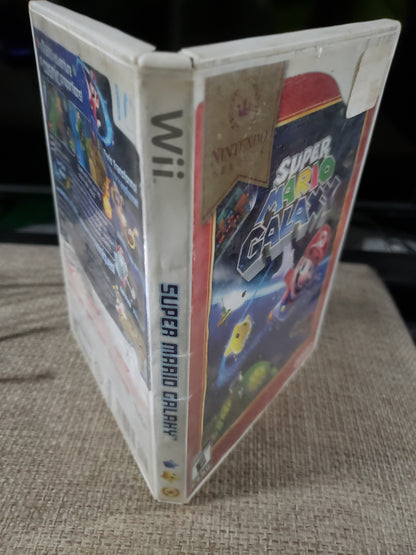 Super Mario Galaxy Game (Nintendo Wii, 2007) With Inserts Disc Good Tested