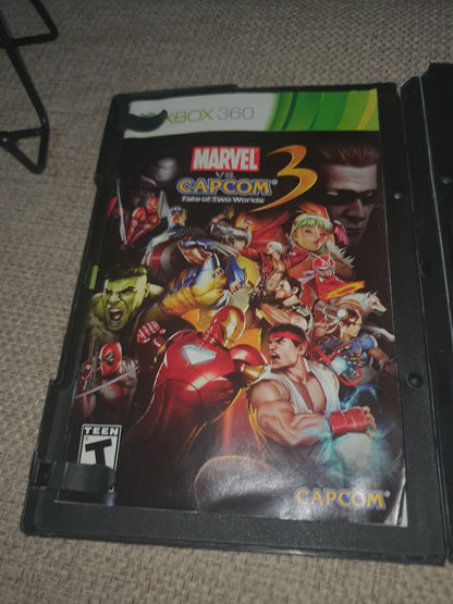 Marvel vs. Capcom 3: Fate of Two Worlds (Microsoft Xbox 360, 2011) Disc Good