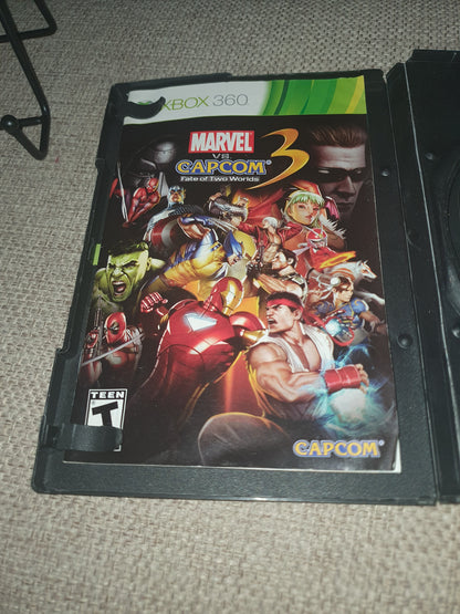 Marvel vs. Capcom 3: Fate of Two Worlds (Microsoft Xbox 360, 2011) Disc Good