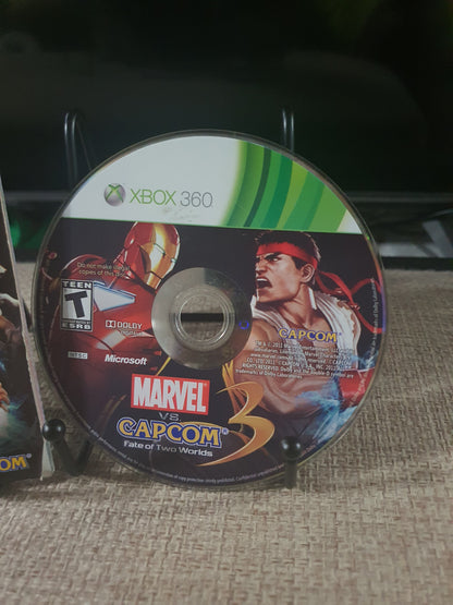 Marvel vs. Capcom 3: Fate of Two Worlds (Microsoft Xbox 360, 2011) Disc Good
