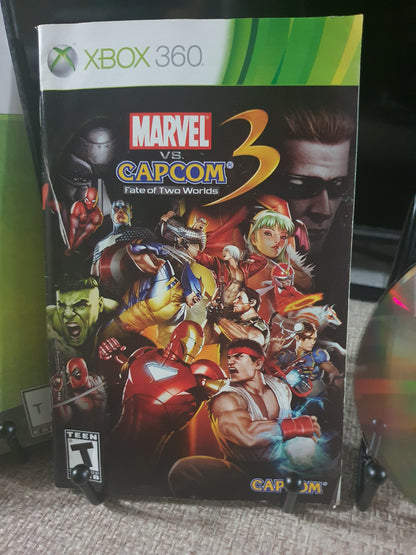 Marvel vs. Capcom 3: Fate of Two Worlds (Microsoft Xbox 360, 2011) Disc Good