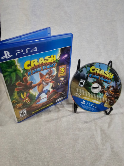 Crash Bandicoot N Sane Trilogy PlayStation 4, 2017 Complete Near Mint CUSA-07402