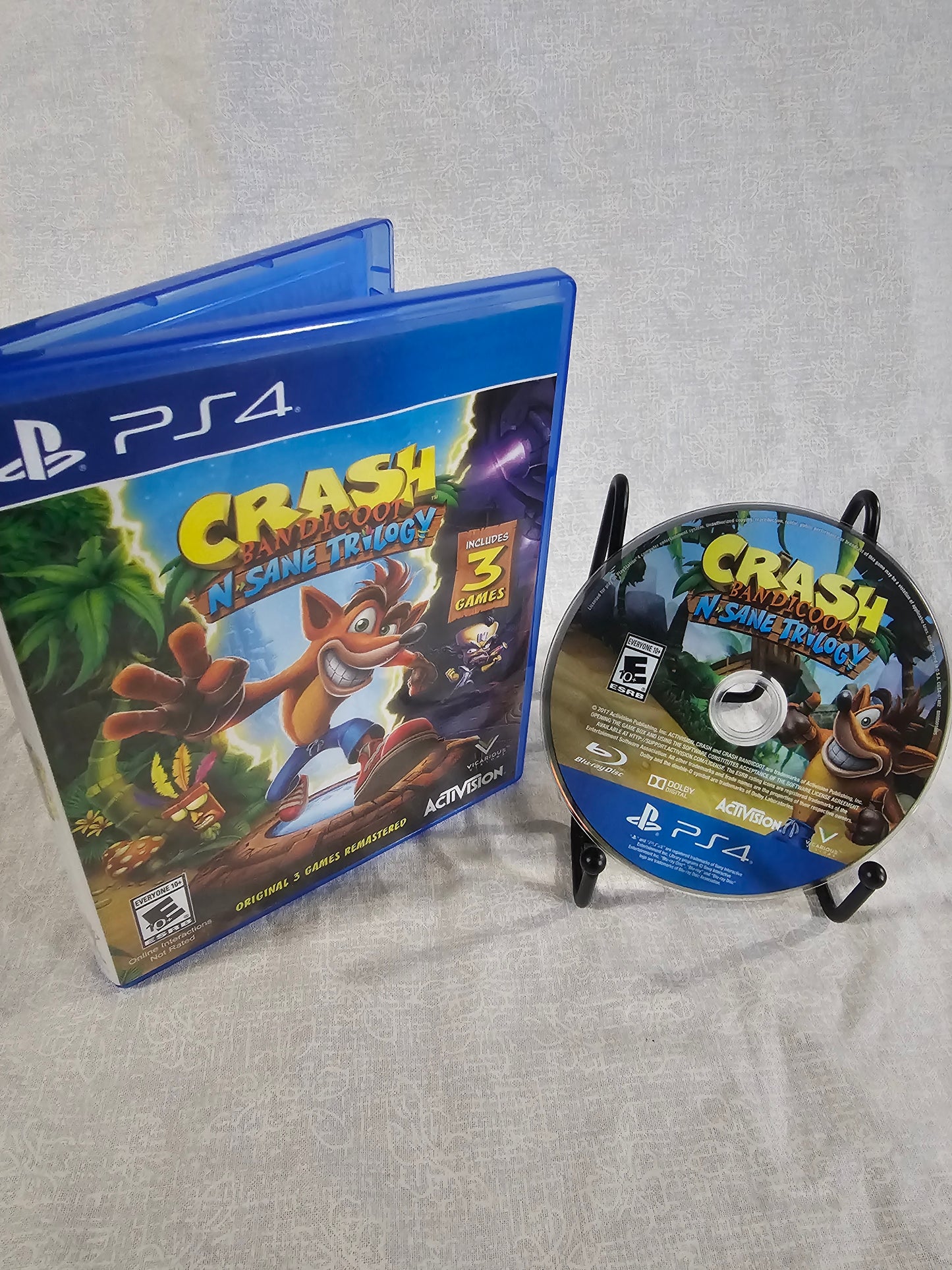 Crash Bandicoot N Sane Trilogy PlayStation 4, 2017 Complete Near Mint CUSA-07402