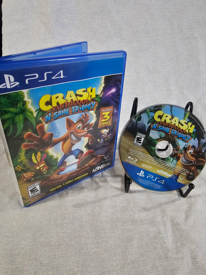 Crash Bandicoot N Sane Trilogy PlayStation 4, 2017 Complete Near Mint CUSA-07402