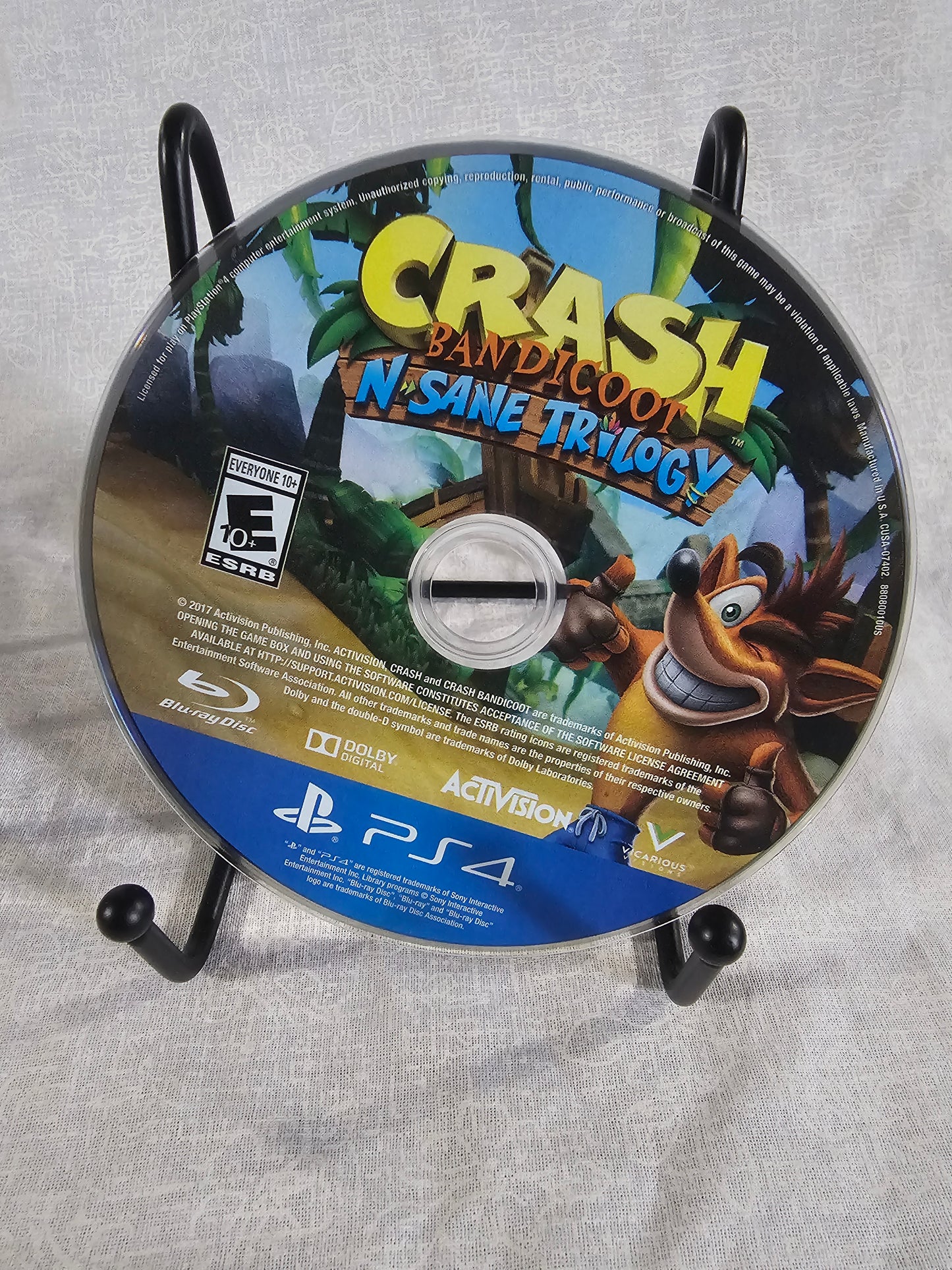 Crash Bandicoot N Sane Trilogy PlayStation 4, 2017 Complete Near Mint CUSA-07402