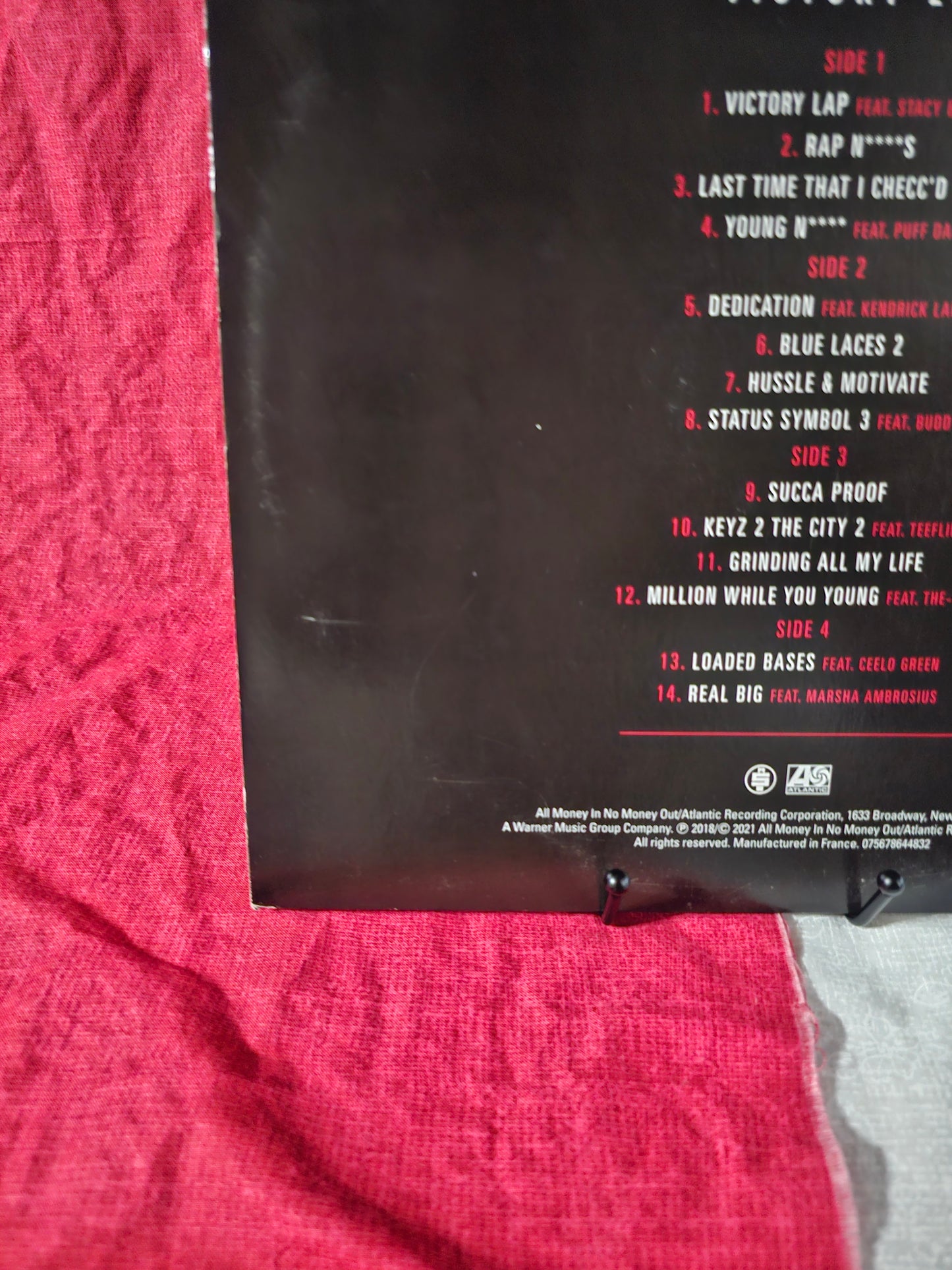 Victory Lap by Nipsey hussle (Vinyl, Atlantic) Near Mint NM/NM Yellow 12" LP