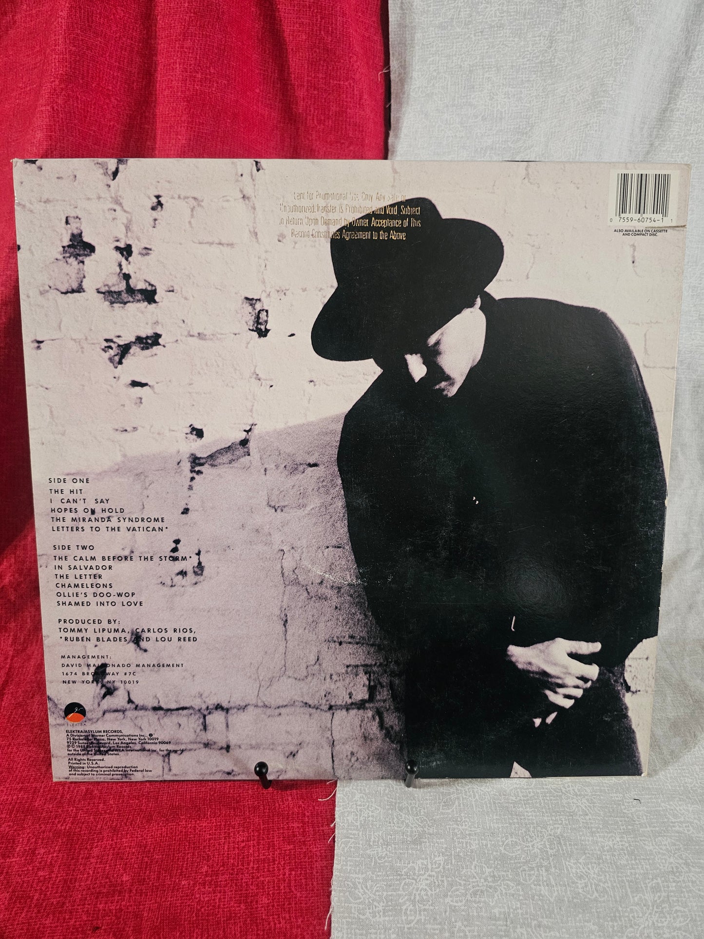 RUBEN BLADES: nothing but the truth ELEKTRA 12" LP 33 RPM VG/VG 60754-1 Vinyl