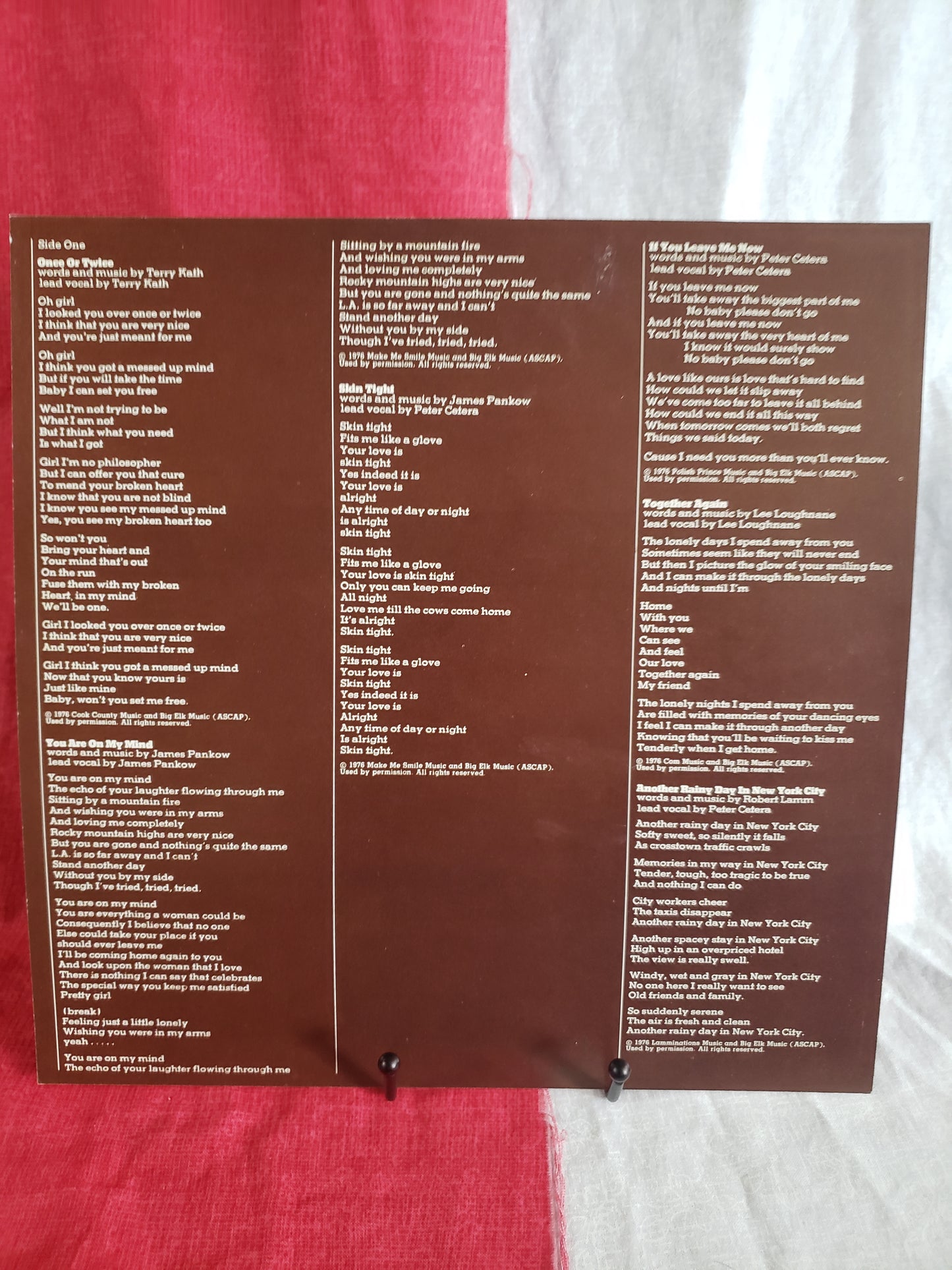 CHICAGO X 1976 Columbia GF LP PC 34200 EX/EX w/sleeve & lyric insert