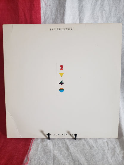 Elton John ‎– Too Low For Zero Vinyl, LP 1983 Geffen Records ‎– GHS 4006