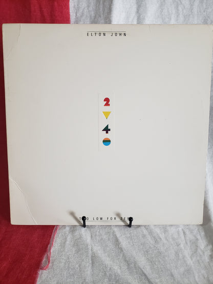 Elton John ‎– Too Low For Zero Vinyl, LP 1983 Geffen Records ‎– GHS 4006