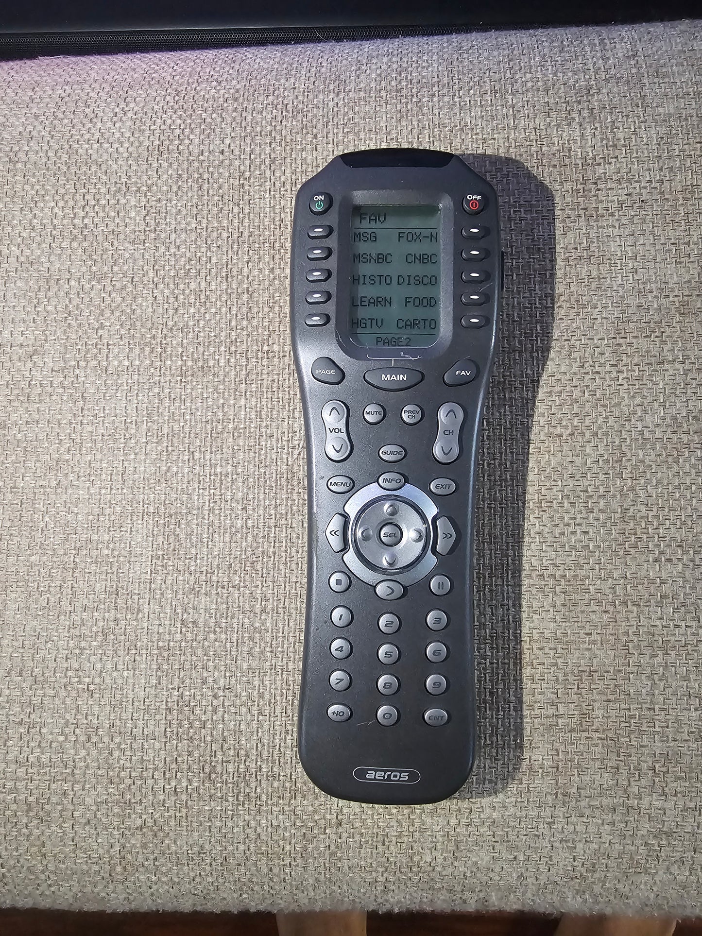 Aeros MX-850 Complete Control Universal Remote Control. Factory Reset. Very good