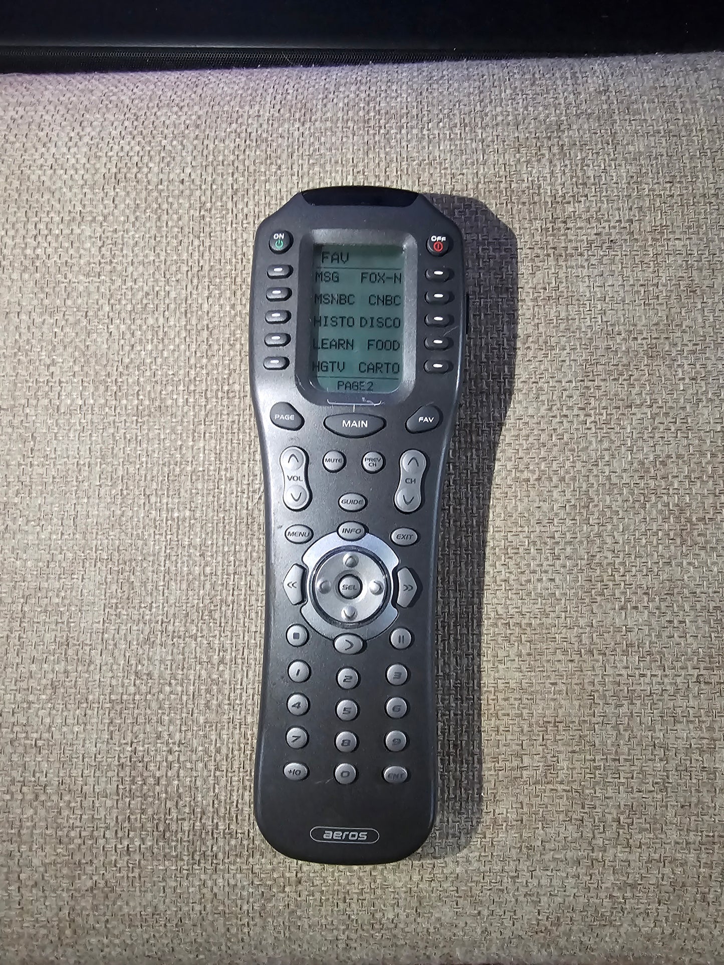 Aeros MX-850 Complete Control Universal Remote Control. Factory Reset. Very good