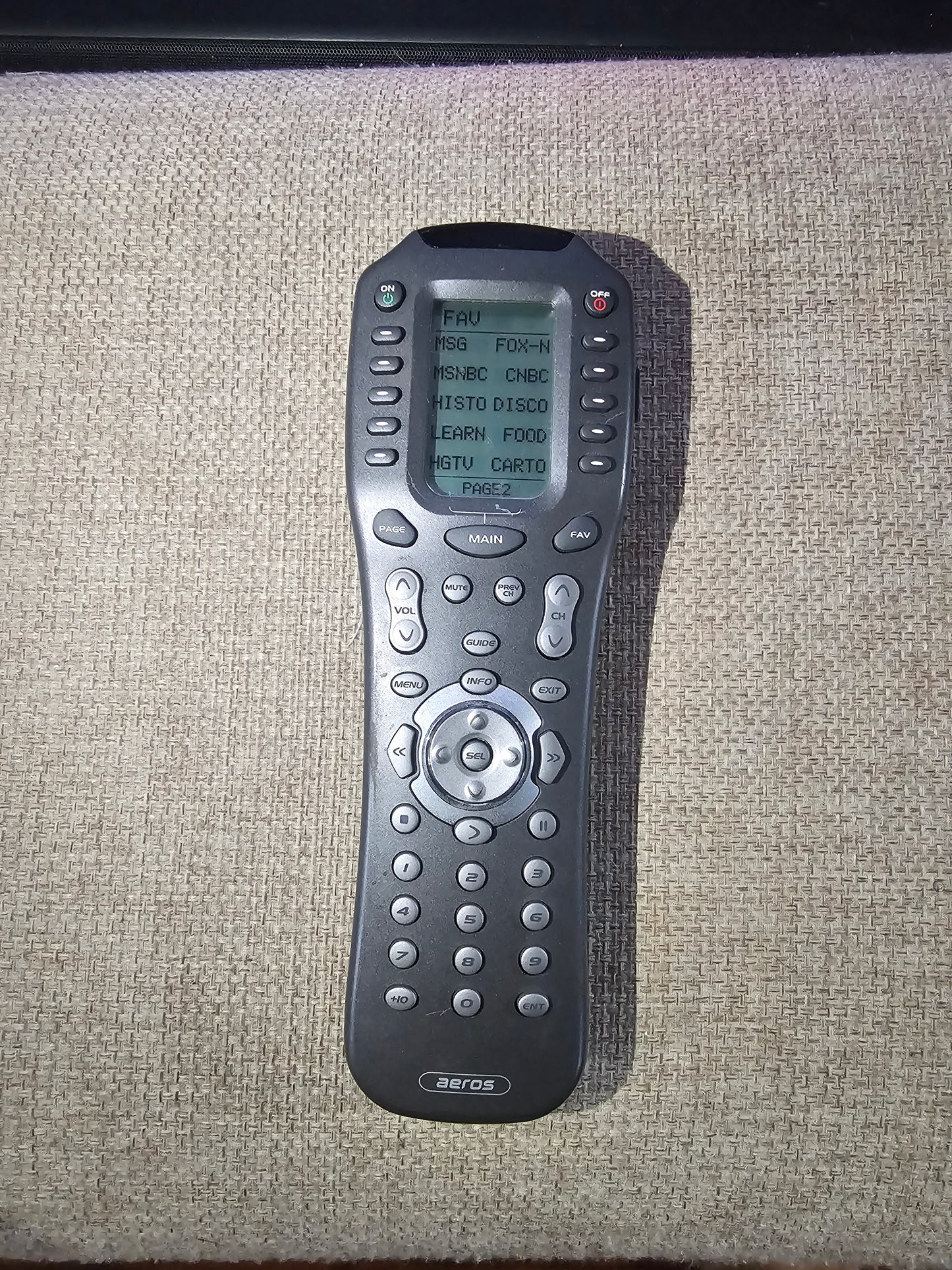 Aeros MX-850 Complete Control Universal Remote Control. Factory Reset. Very good