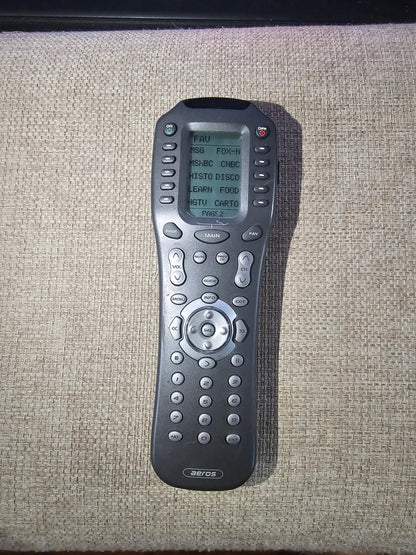 Aeros MX-850 Complete Control Universal Remote Control. Factory Reset. Very good