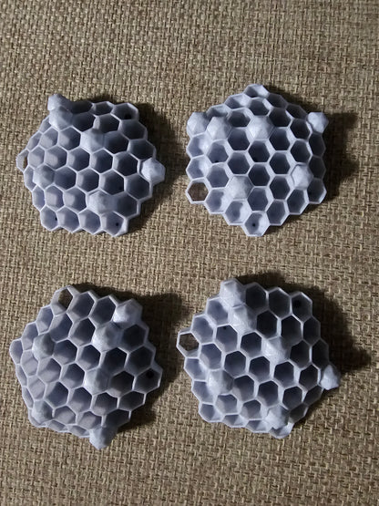 Chemical Free Wasp Nest Decoy Hornet Deterrent Off White Gray Pack of 4