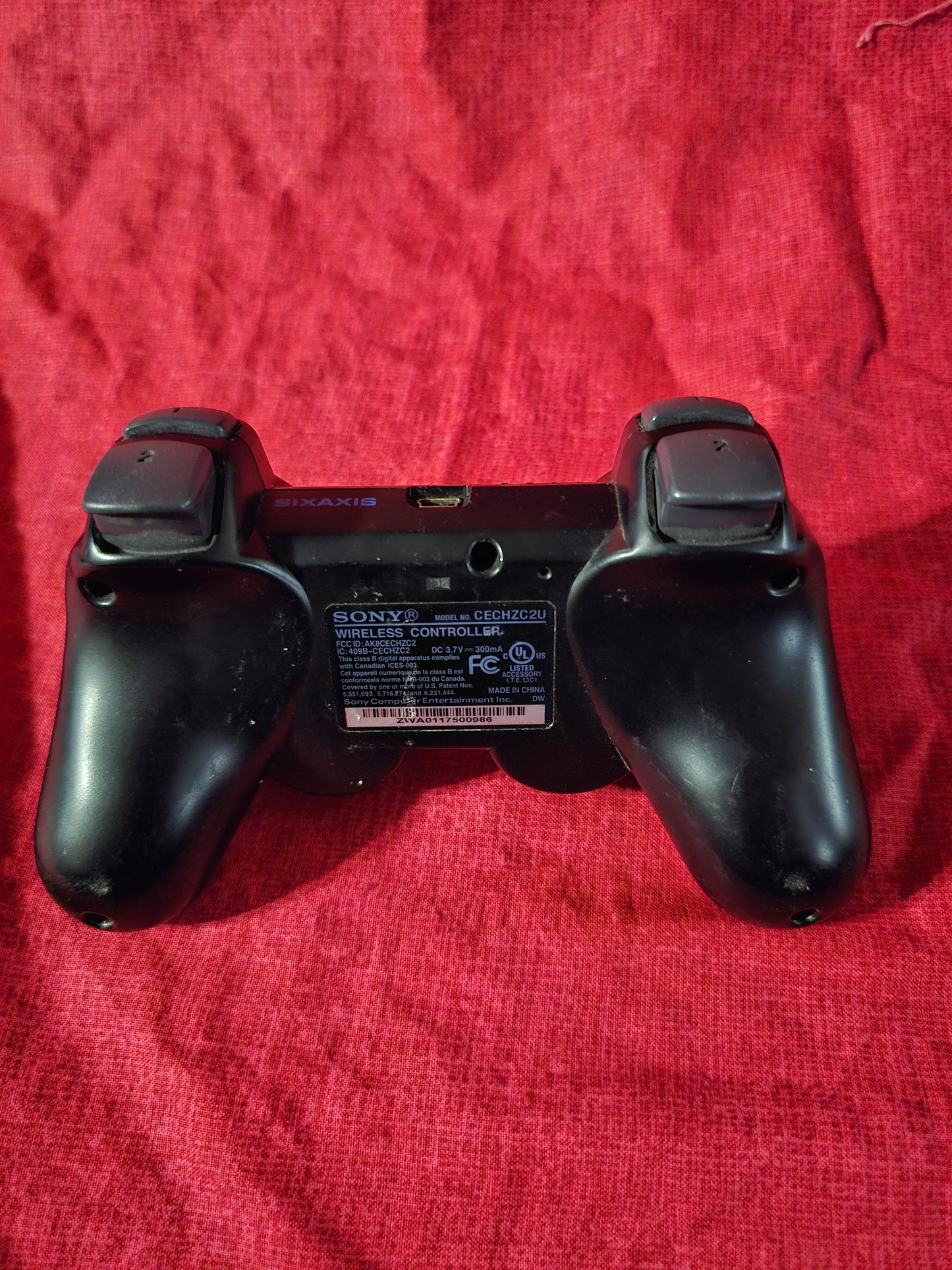 Sony Playstation 3 PS3 Sixaxis Controller Black Genuine CECHZC1U